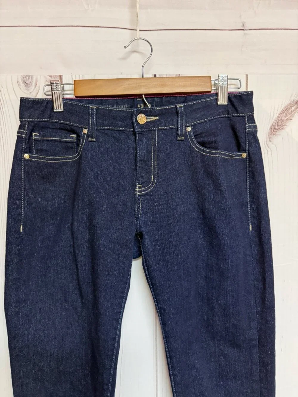 Kate Spade‎ Women’s Broome Street Skinny Jeans 28 Dark Indigo EUC